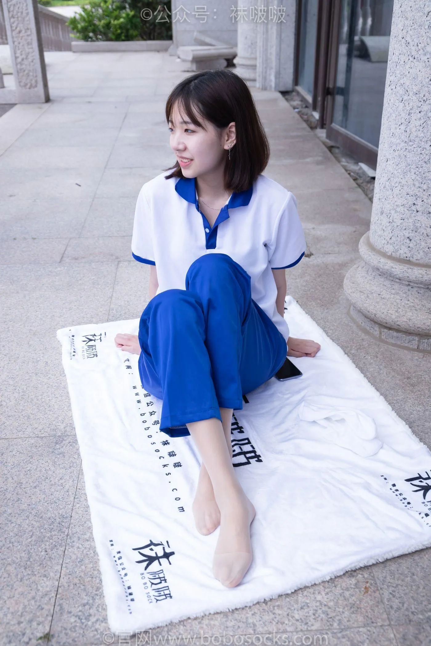 [BoBoSocks袜啵啵]NO.022 小甜豆-校服、贝壳头、白棉袜、肉丝 [140P]插图5
